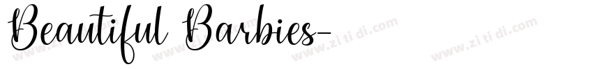 Beautiful Barbies字体转换